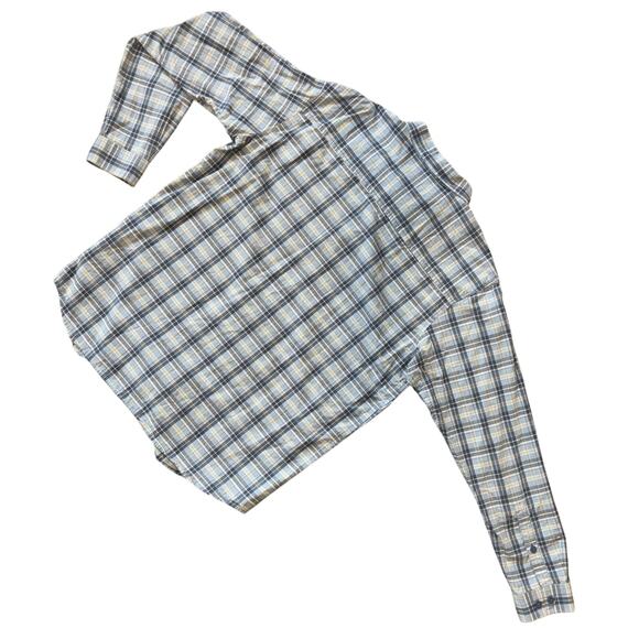 Columbia Men's Button Down Shirt Size XL Blue Plaid Chest Pocket 100% Cotton EUC - Picture 10 of 11